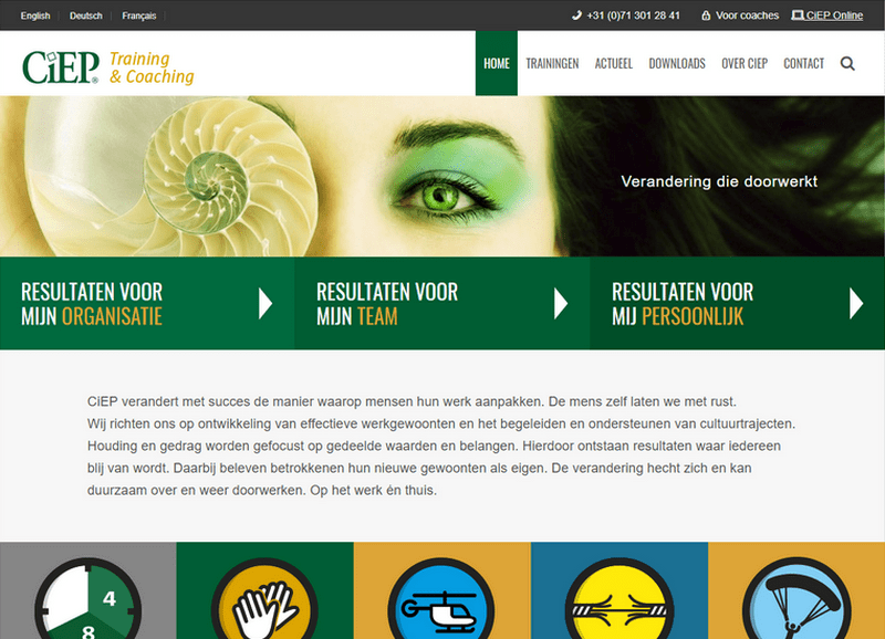CiEP website screenshot