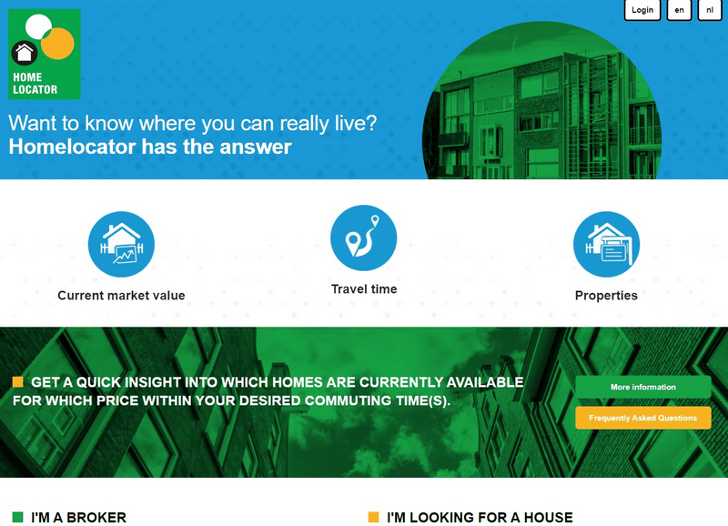 Homelocator website screenshot