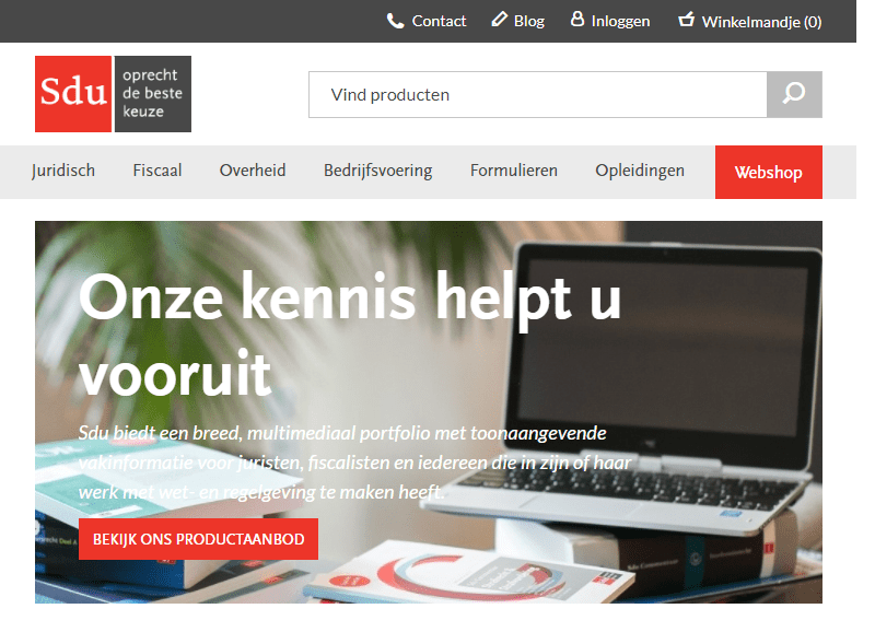 Sdu website screenshot